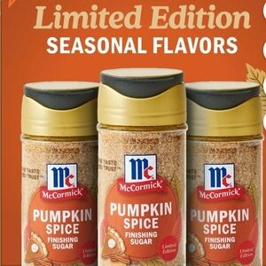 McCormick Limited Edition finishing sugars bundle of 3 pumpkin spice